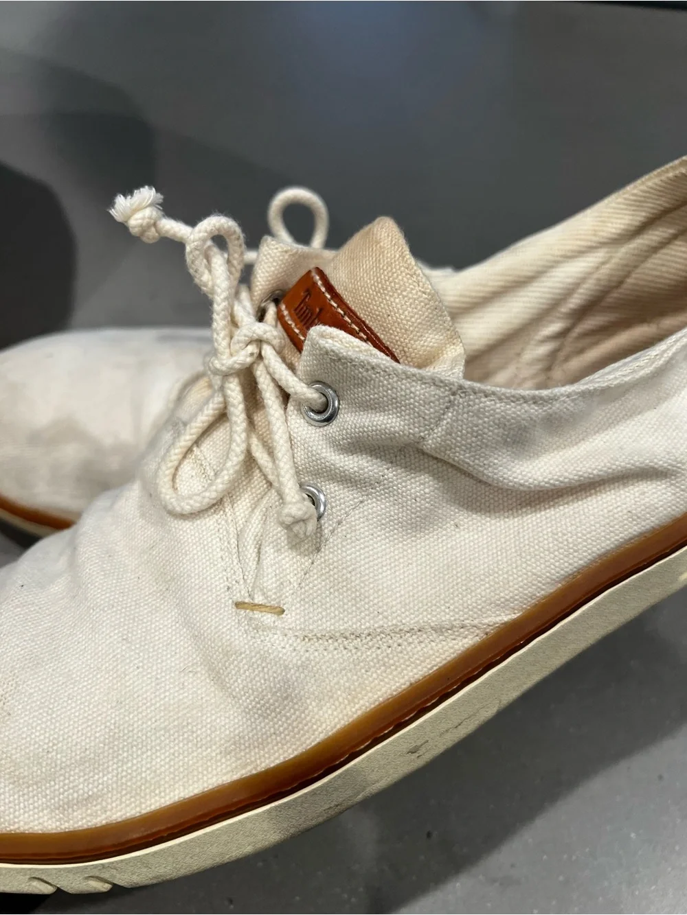 Men's Timberland Canvas Lace-Up Boat Shoes